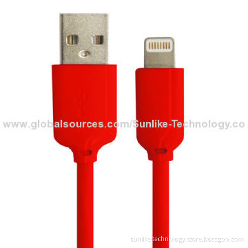 Lightning Cable with MFi, Soft Colorful PVC Jacket